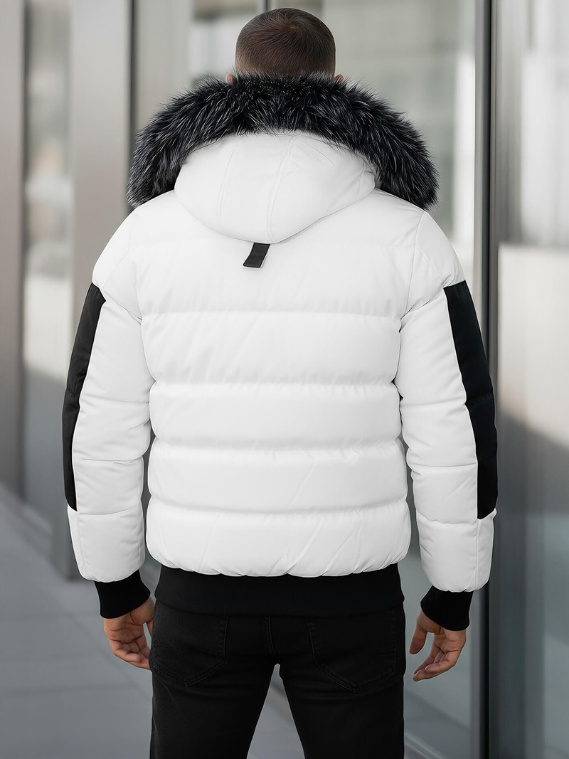 Moška zimska jakna bela OZONEE O/M798Z