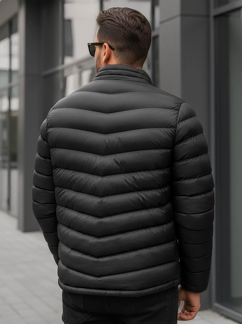 Moška prehodna jakna črna OZONEE JS/SM71Z