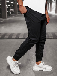 Moške hlače chino jogger črne OZONEE O/399