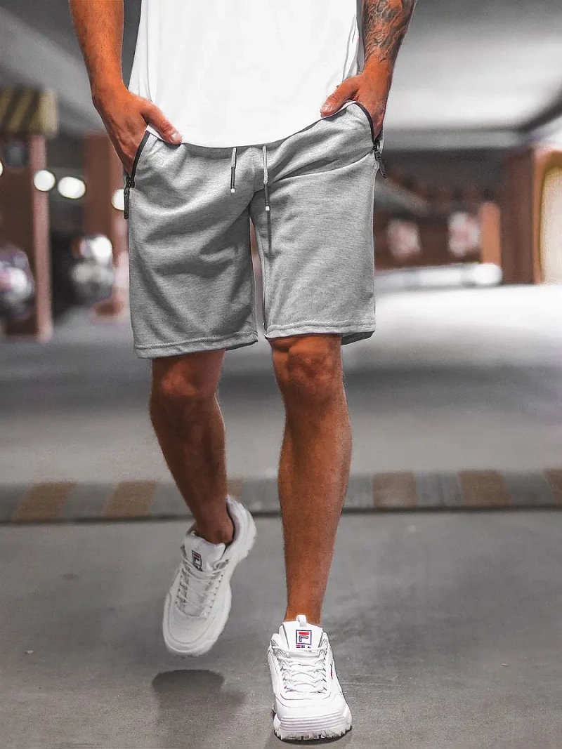 Moške športne kratke hlače sive OZONEE O/WW20012/2