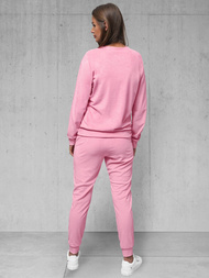 Ženski trenirka iz velurja praškasto roza OZONEE O/8C1173/38Z