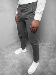 Moške kratke jeans hlače grafitne OZONEE DJ/5502