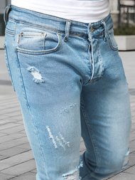 Moške kavbojke Svetlomodre OZONEE DO/2860