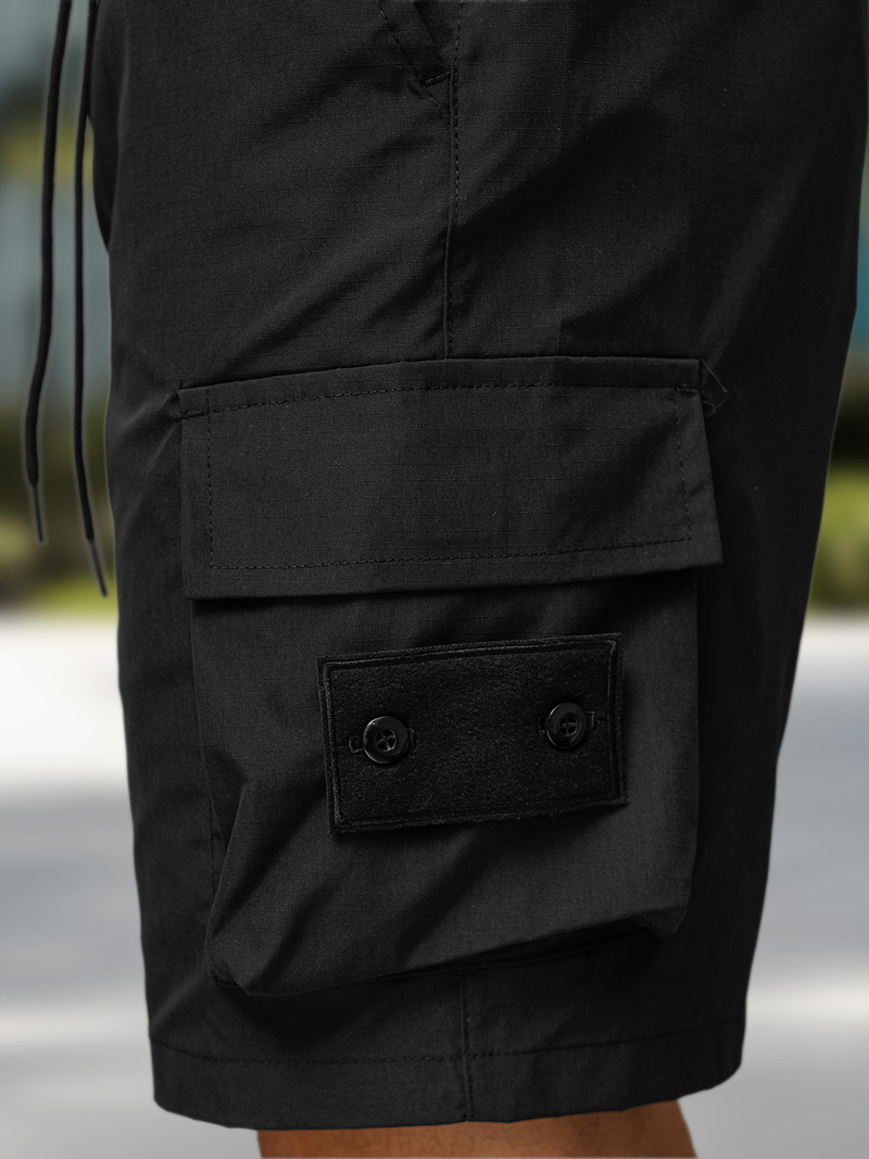 Moške kratke hlače črne OZONEE JS/27K6538/3