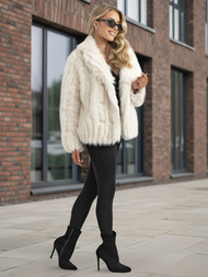 Ženska jakna bela OZONEE JS/11Z8261