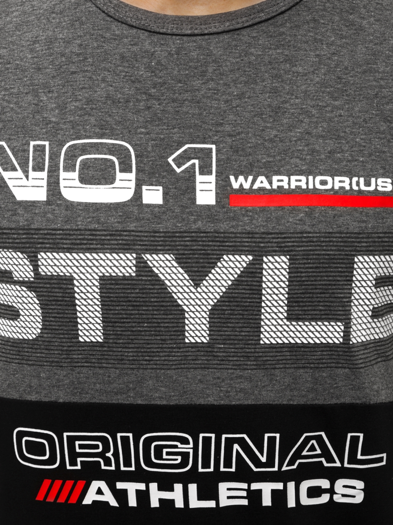 Moška majica grafitno-črna OZONEE JS/SS10900