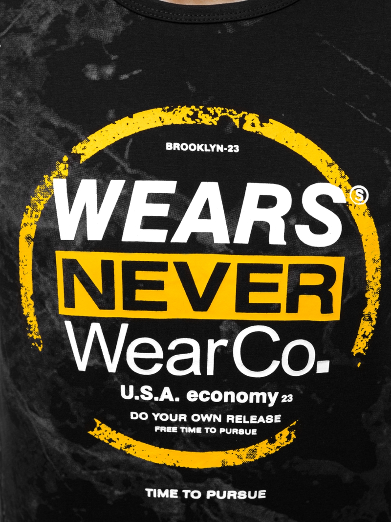 Moška majica črna OZONEE JS/SS10925Z