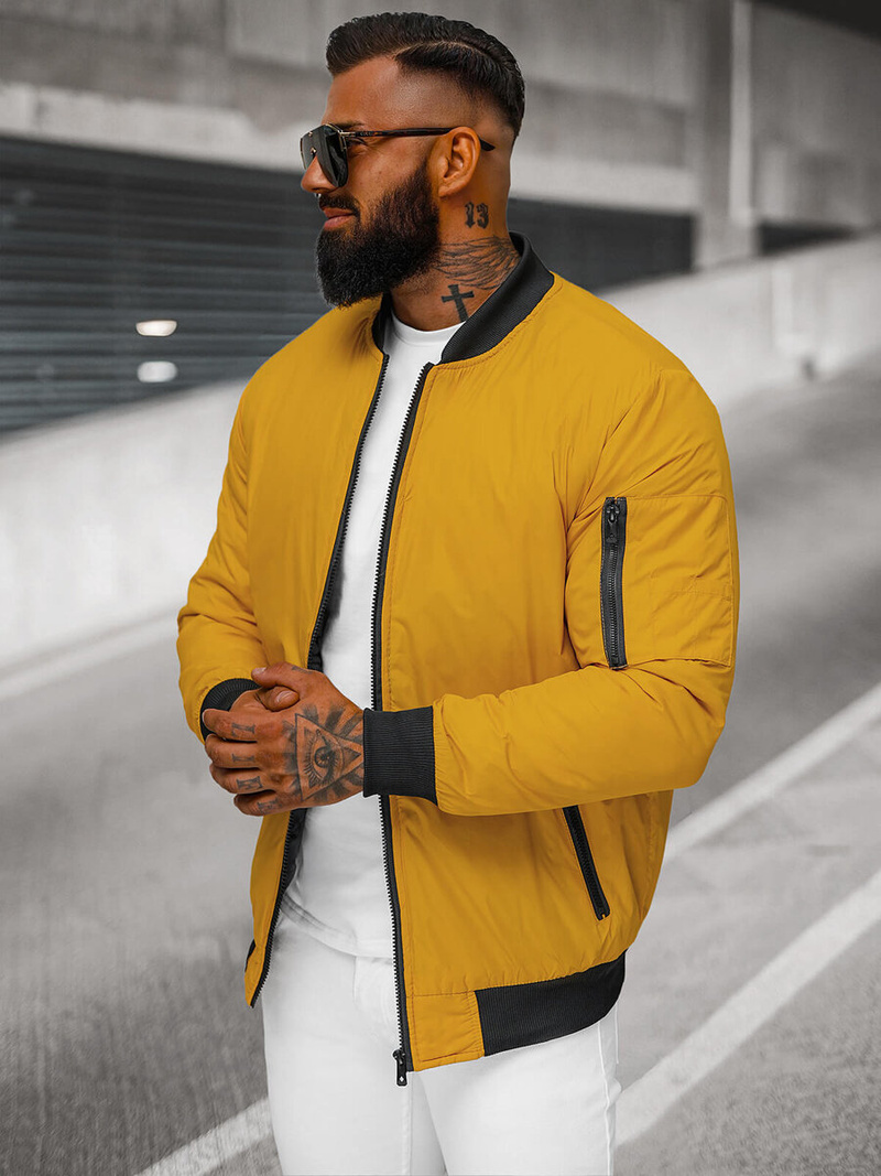 Moška jakna camel OZONEE JS/AK95Z