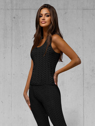 Ženski dvodelni komplet trenirka črn OZONEE JS/YW88037/1Z