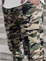  Moške hlače jogger maskirno-bež OZONEE A/1003