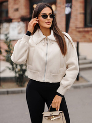 Ženska jakna ecru OZONEE O/81326