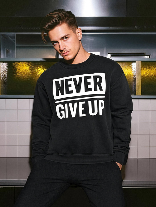 Moška jopa črna OZONEE JS/8B1769/3