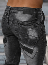 Moške kavbojke Črne OZONEE NB/MP0045N