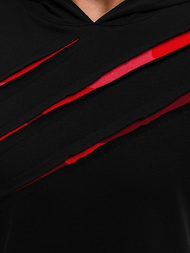 Moška majica črno-rdeča OZONEE A/1185Z