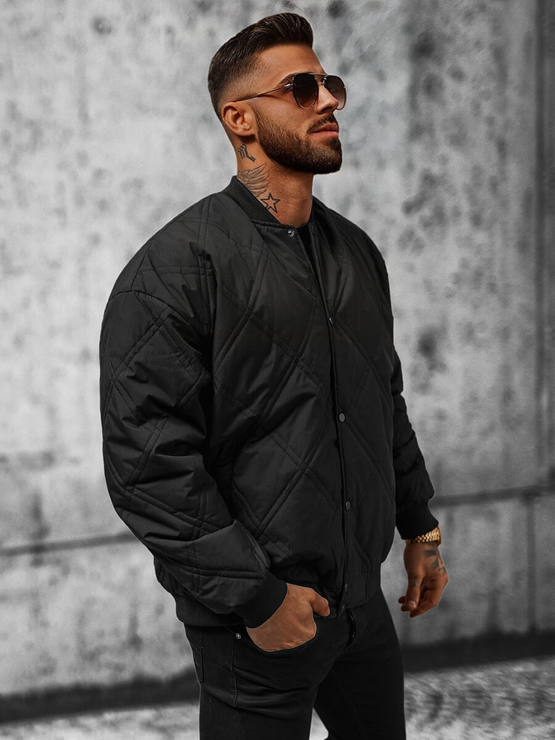 Moška prehodna jakna črna OZONEE JS/84M3020/392