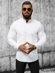 Elegantna moška srajca bela OZONEE O/V21