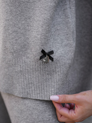 Ženski dvodelni komplet trenirka siva OZONEE JS/53C5203/2