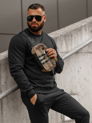 Moška trenirka črna OZONEE JS/68C10380/3Z