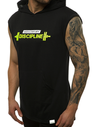 Moška majica brez rokavov črno-rumena OZONEE MACH/M1211