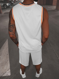 Moški košarkarski komplet beli OZONEE JS/68C10167Z