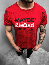 Moška majica rdeča OZONEE JS/SS10915Z