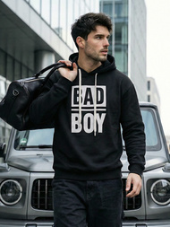 Moška jopa s kapuco črna OZONEE JS/65B3909/3Z