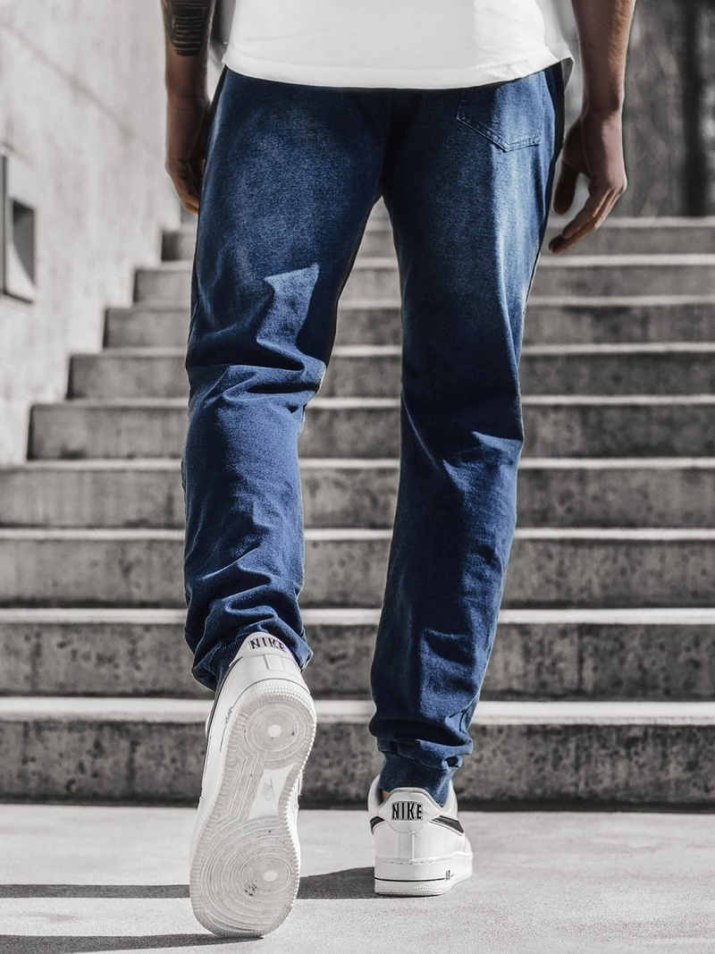 Moške hlače jogger modre OZONEE JS/KK1106