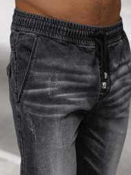 Moške kavbojke jogger črne OZONEE NB/MP0135N
