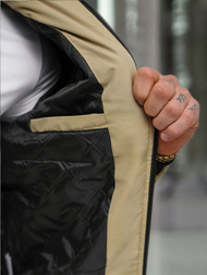 Moška prehodna jakna bež OZONEE JS/62M9502/62