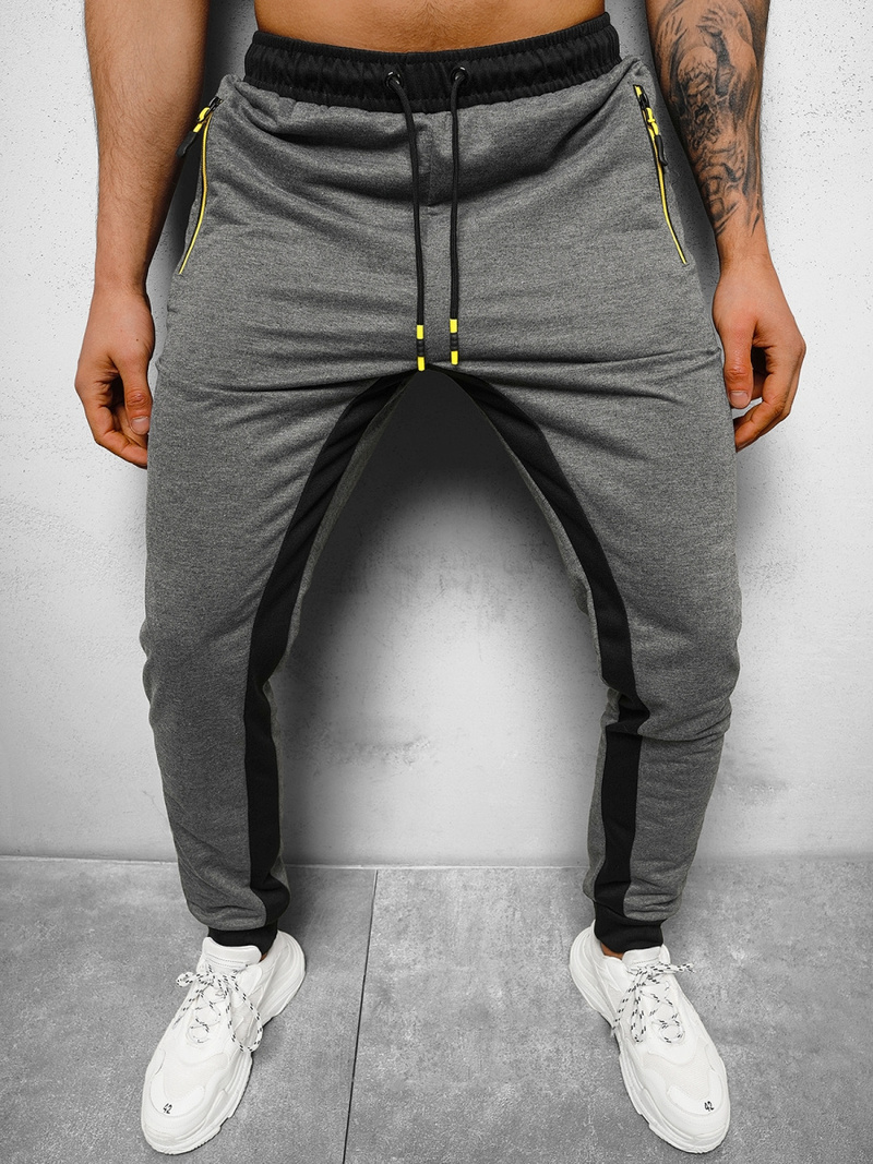 Moške športne hlače grafitne OZONEE JS/68K10357