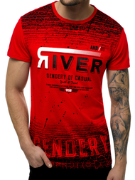 Moška majica rdeča OZONEE JS/SS10960