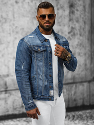 Moška jeans jakna modra OZONEE NB/MJ507BZ
