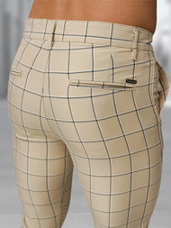 Moške hlače chino bež OZONEE DJ/5522Z