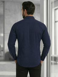 Moška srajca modra OZONEE V/V183Z