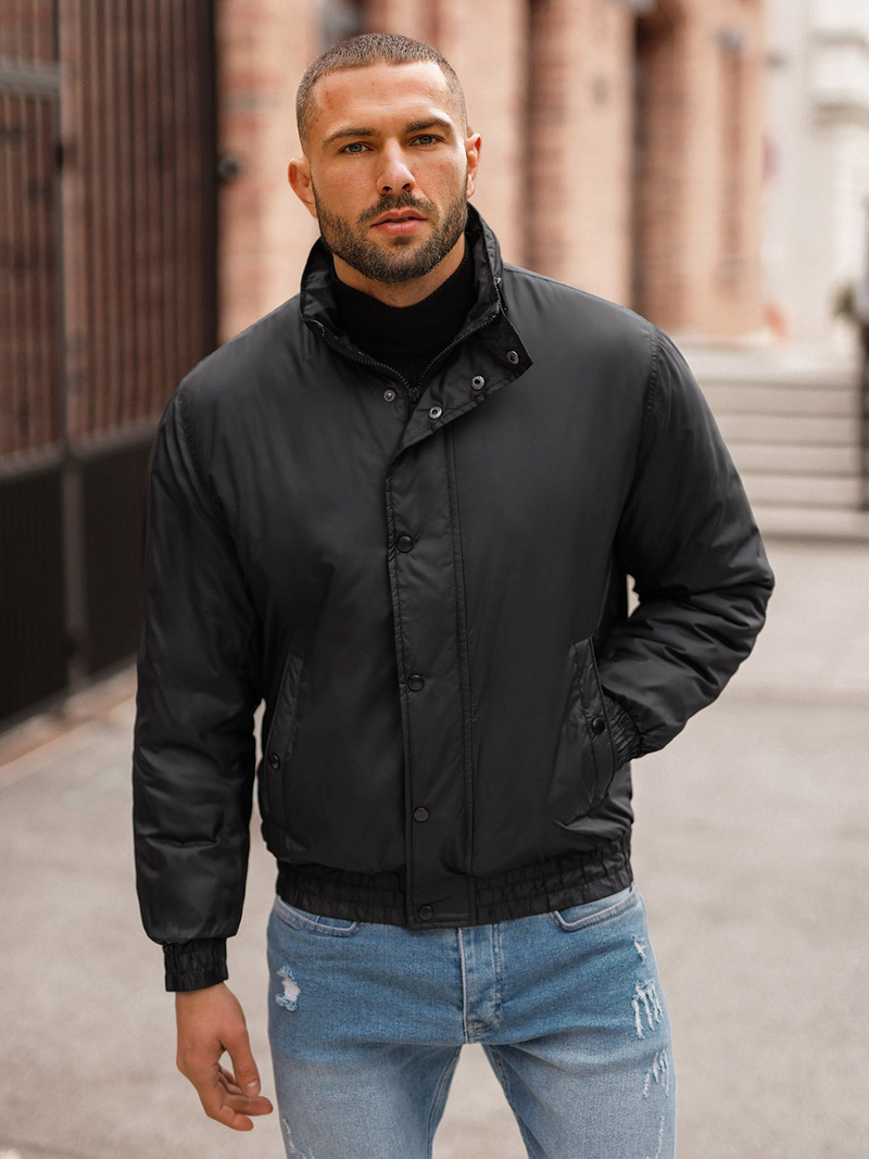 Moška prehodna jakna črna OZONEE JS/5M3102/392Z