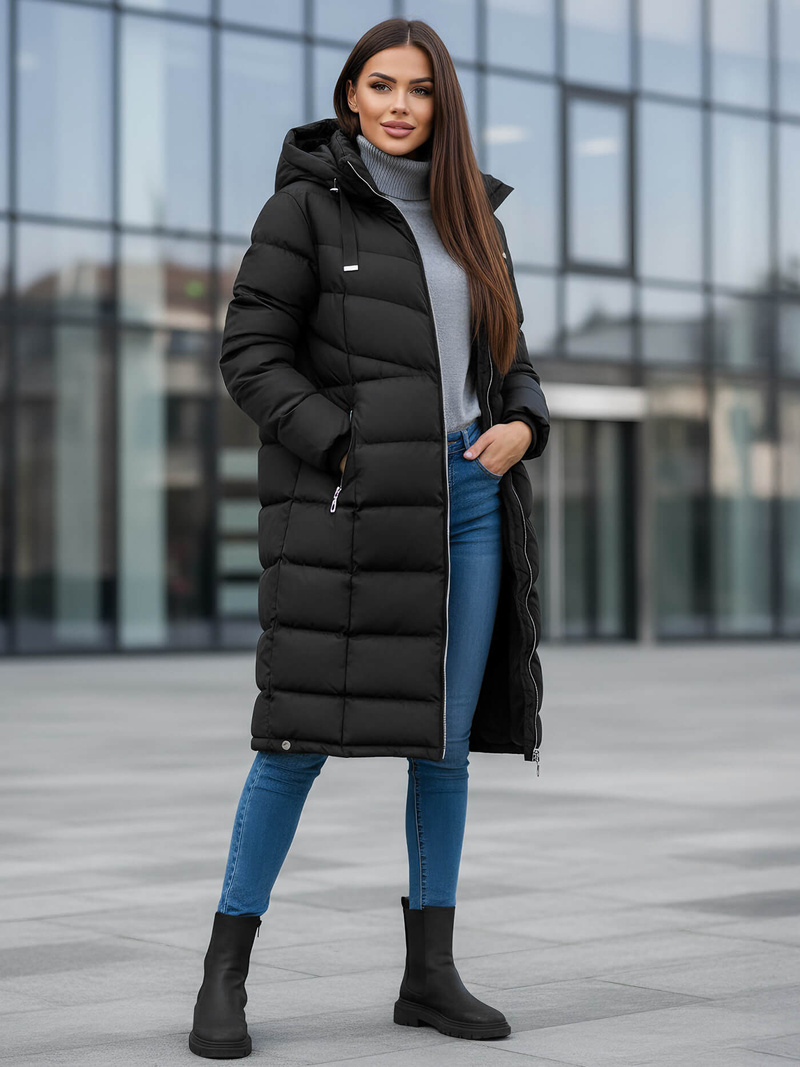 Ženska jakna črna OZONEE JS/M736/392Z