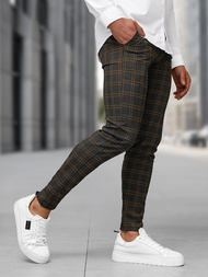 Moške hlače chino grafitne OZONEE DJ/5632Z