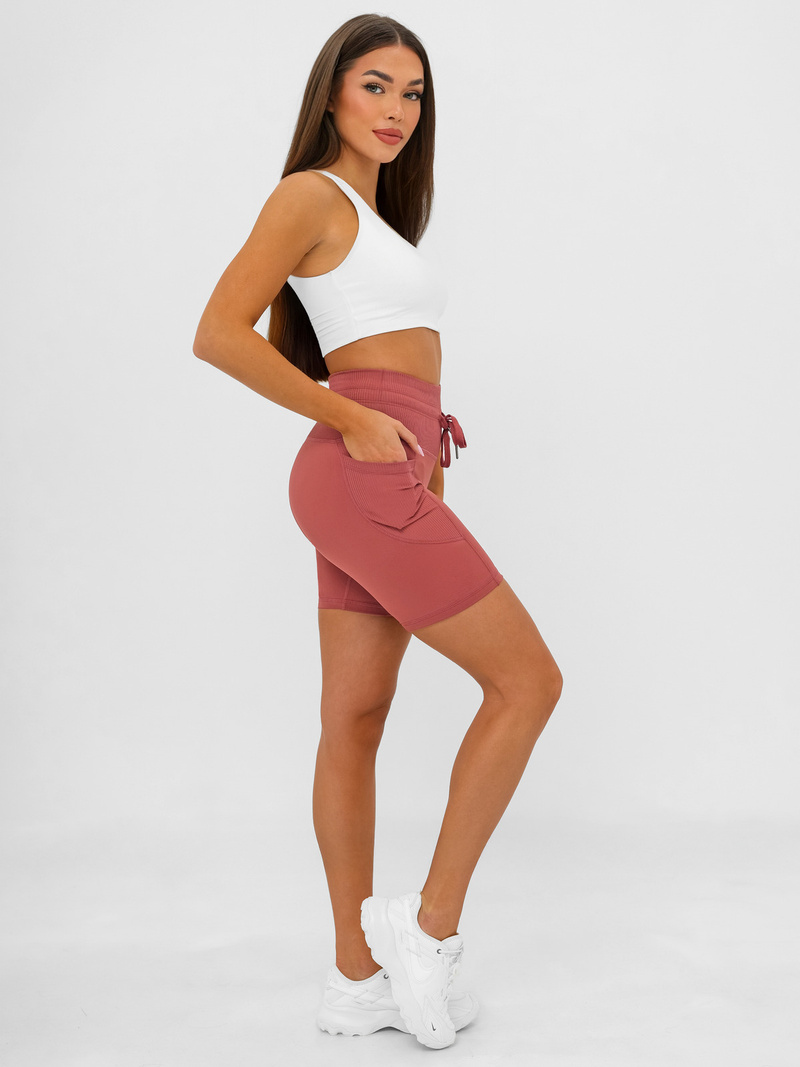 Kratke bordo ženske pajkice OZONEE JS/XY24026S