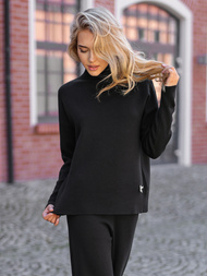 Ženski dvodelni komplet trenirka črn OZONEE JS/53C5203/3