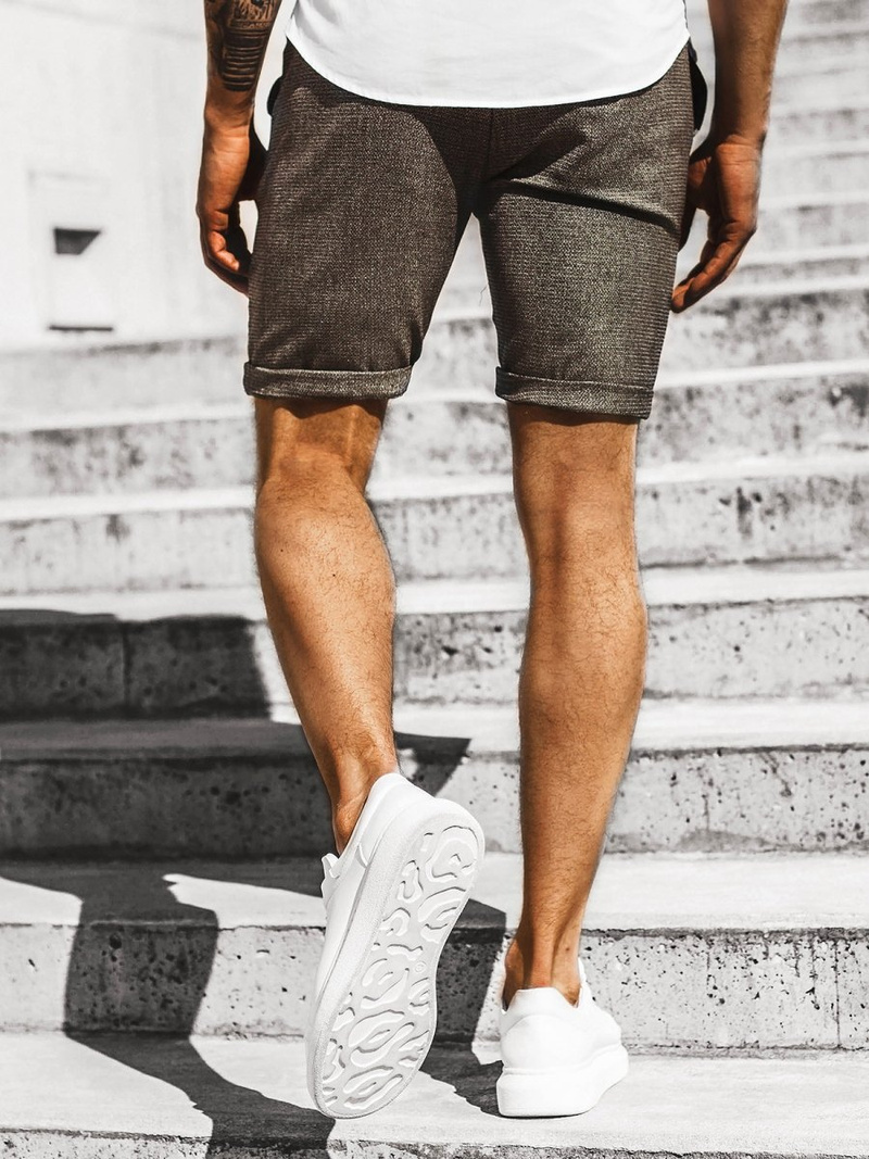 Moške kratke hlače CHINOS kaki OZONEE DJ/1004