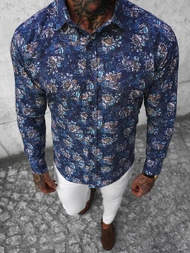 Moška karirasta srajca barvita OZONEE O/2622Z