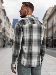 Moška srajca črno-bela OZONEE NB/MC728N/4