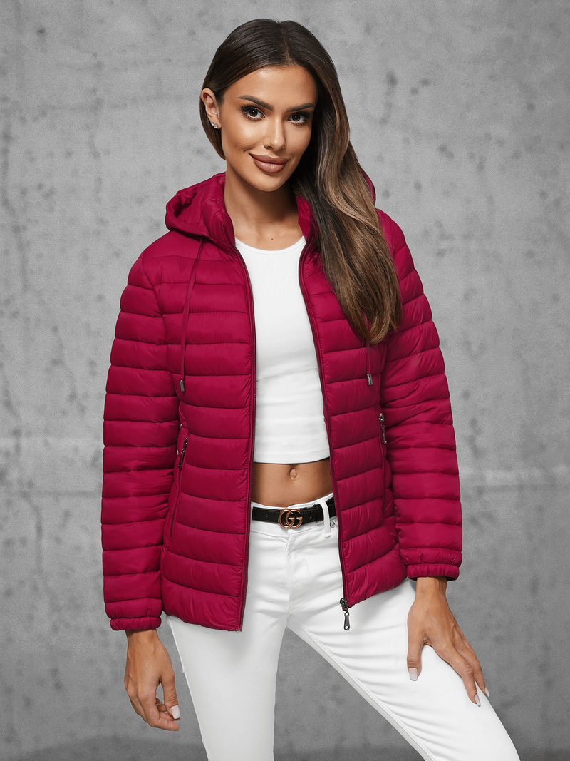 Ženska jakna bordo OZONEE JS/16M9101/06