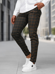 Moške hlače chino grafitne OZONEE DJ/5632Z