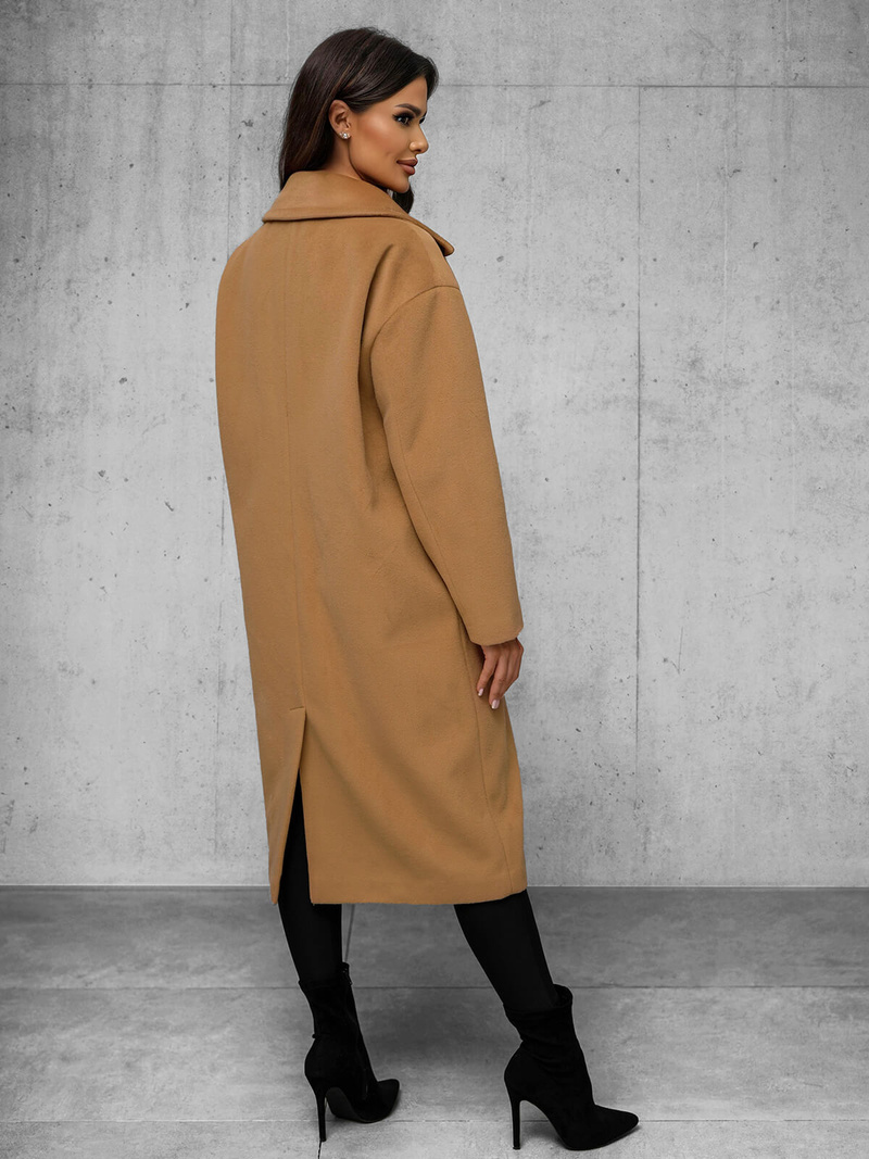 Ženski plašč camel OZONEE JS/11Z8161