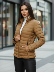 Ženska jakna temno bež OZONEE JS/16M9109/84Z