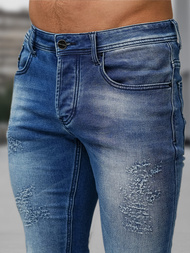 Moške kavbojke temno modre OZONEE NB/MP0009BS