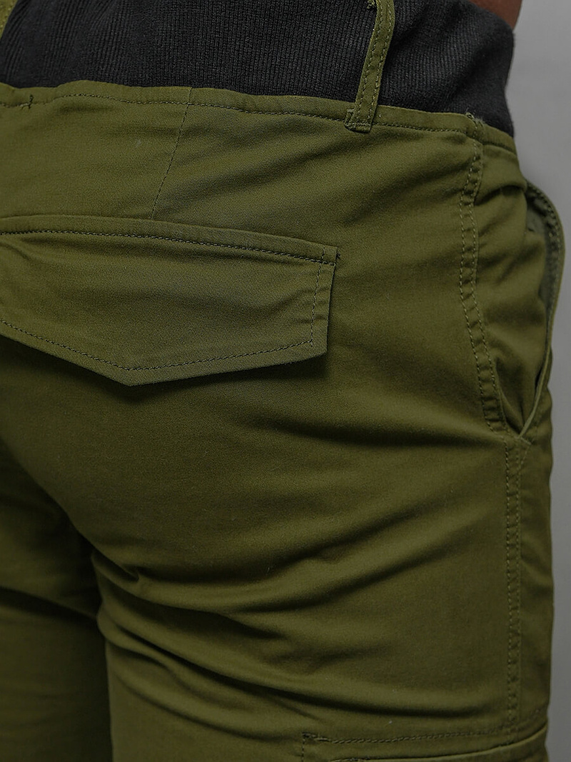 Moške Hlače Cargo Jogger zelene OZONEE NB/MP0208MVZ