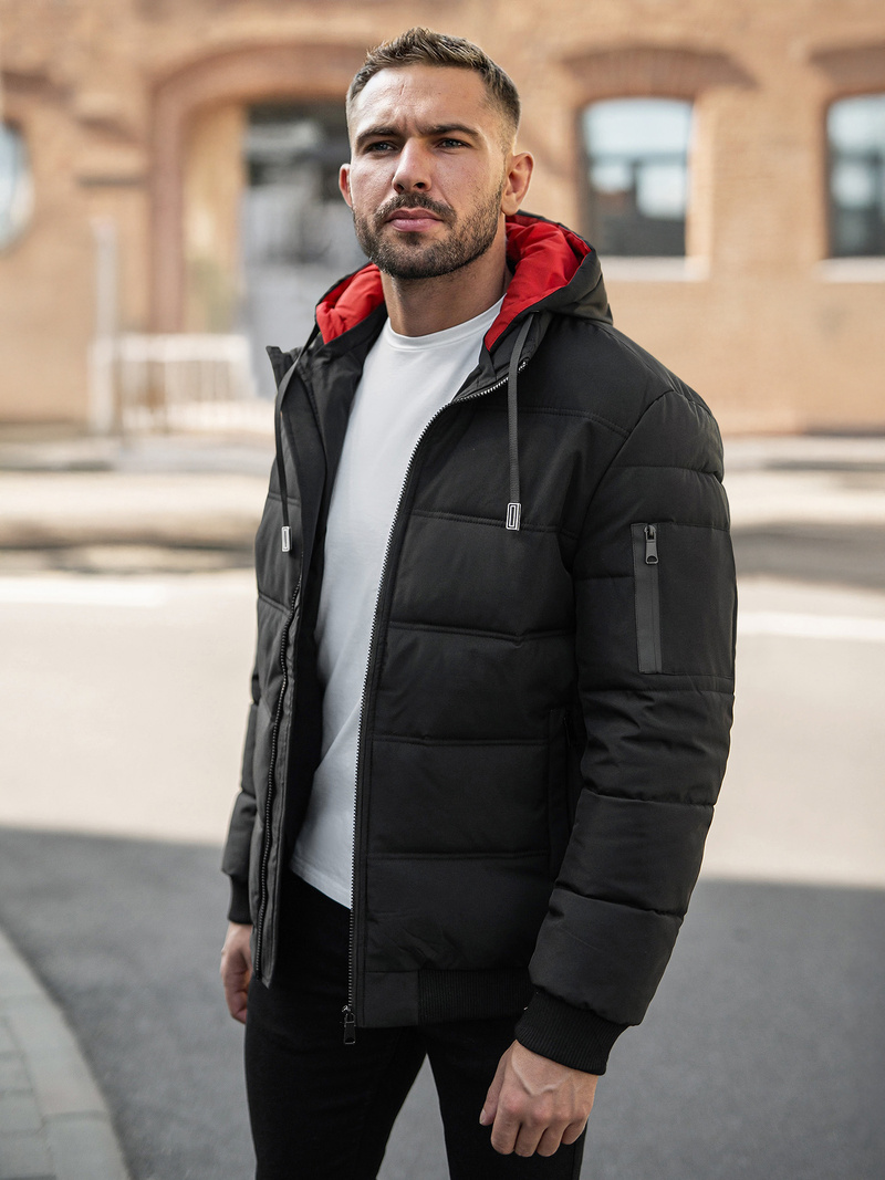 Moška jakna črna OZONEE JS/31M5003Z