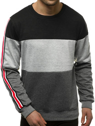 Moška jopa črno-grafitna OZONEE JS/JZ11036